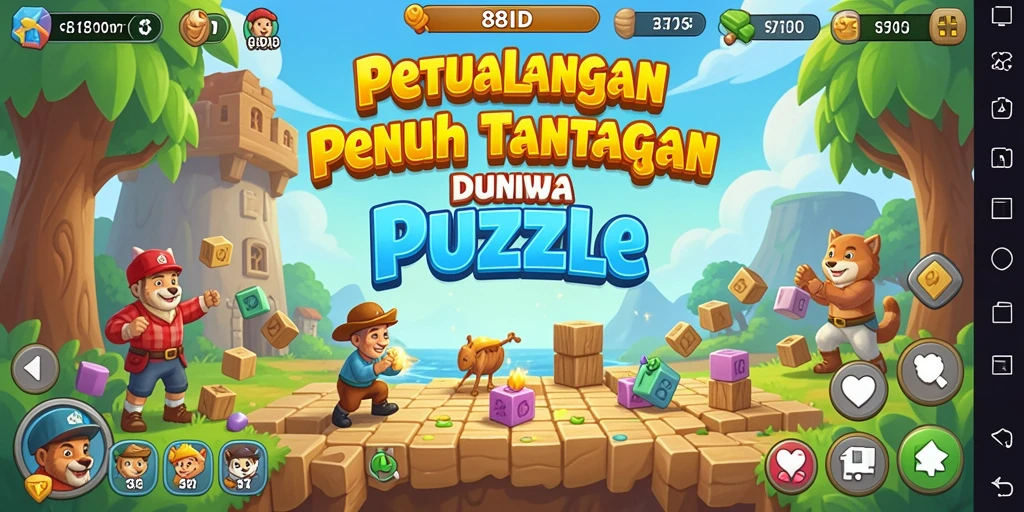 Tampilan utama gameplay 88ID dengan tantangan Puzzle yang menakjubkan.