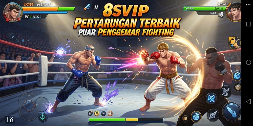 Tampilan pertarungan menarik dalam gameplay 8SVIP.