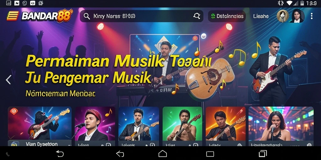 Tampilan gameplay BANDAR88 yang menampilkan tantangan musik yang menarik.