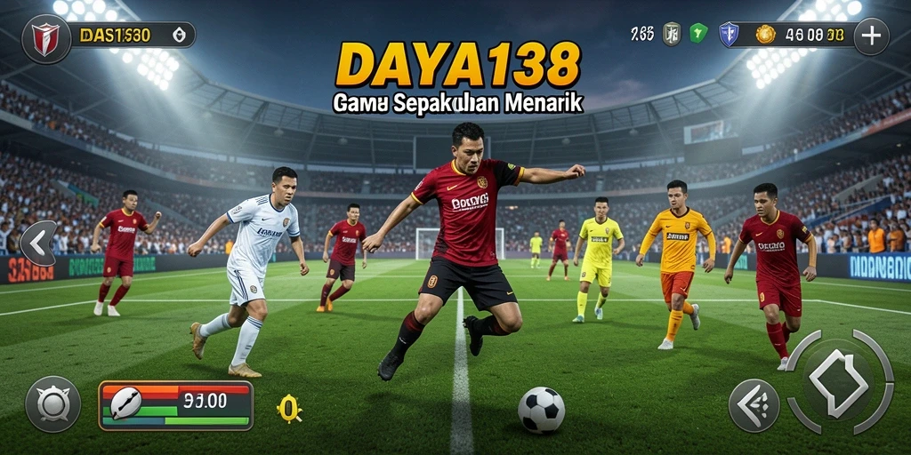 Tangkapan layar menunjukkan aksi mendebarkan dalam permainan sepak bola.