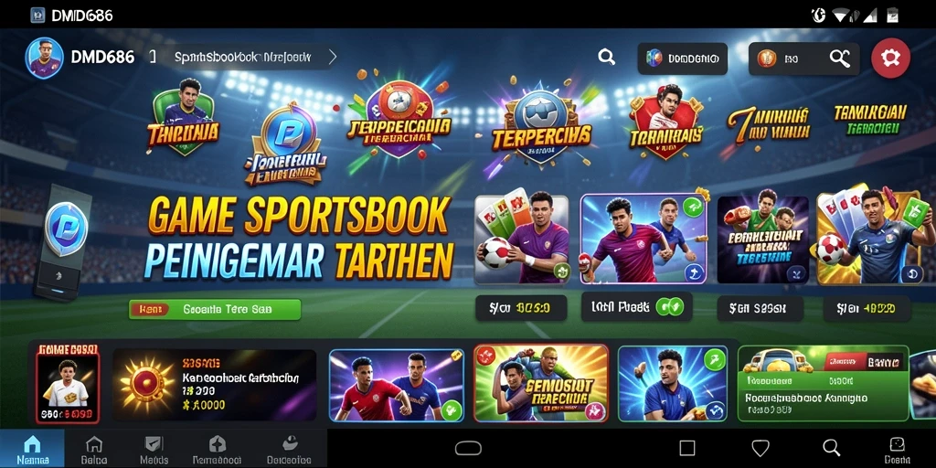 Tampilan aplikasi DMD686 dengan pilihan taruhan yang menarik.