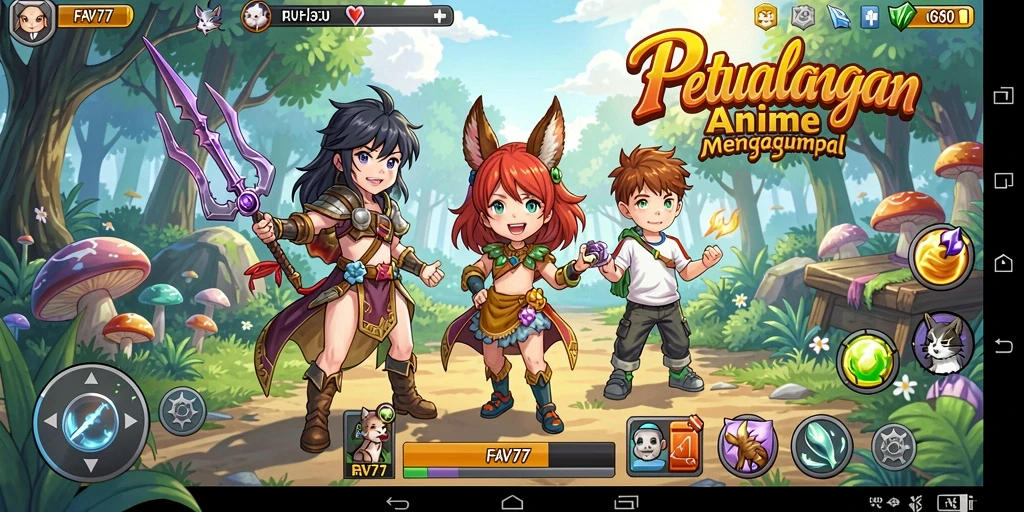 Screenshot FAV77 menampilkan aksi seru gameplay Anime.