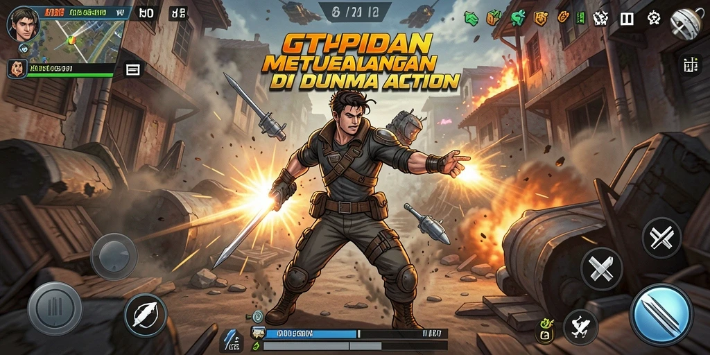 Tampilan seru dari gameplay GTPIDN dengan aksi menegangkan.
