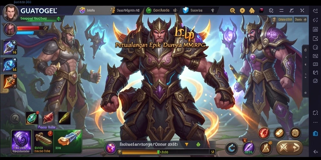 Tampilan gameplay GUATOGEL yang memukau dalam dunia MMORPG.