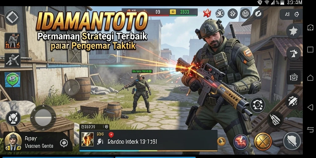 Tampilan gameplay strategi yang menegangkan dalam IDAMANTOTO.