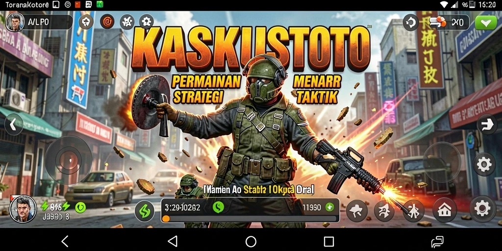 Screenshot permainan KASKUSTOTO menampilkan aksi strategi yang seru.