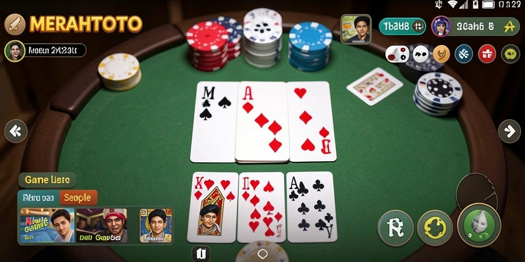 Tampilan gameplay MERAHTOTO yang seru dan menarik.