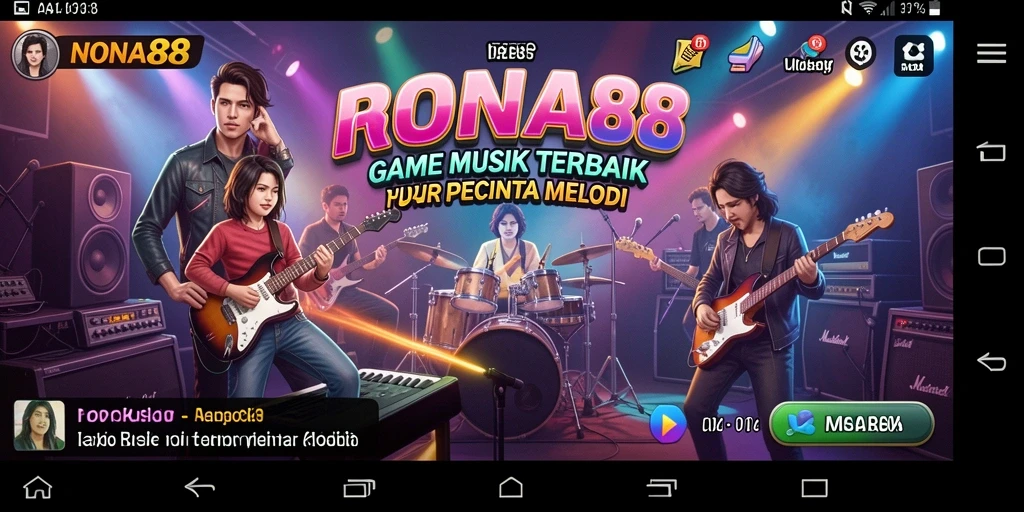 Screenshot gameplay NONA88 menampilkan momen seru saat bermain musik.
