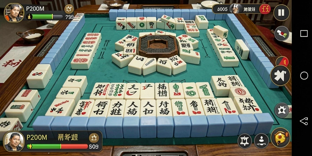 Tampilan gameplay Mahjong yang menarik dan penuh warna.