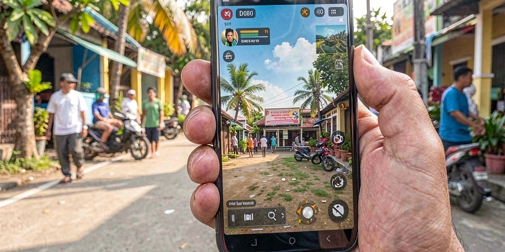 Tampilan gameplay S80 menunjukkan kehidupan sehari-hari yang mendebarkan.