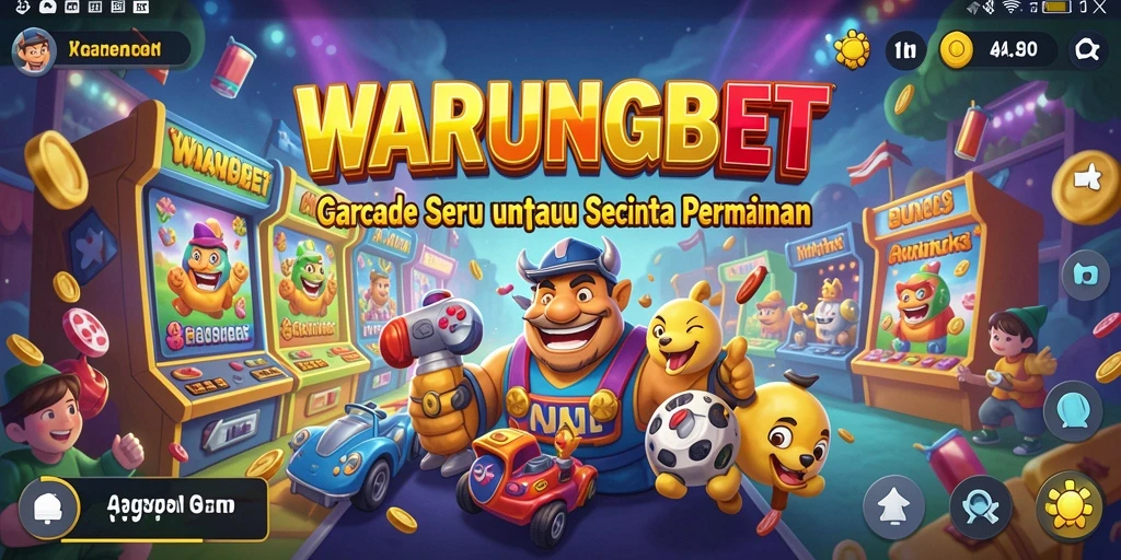 Screenshot gameplay menunjukkan aksi seru dalam WARUNGBET.