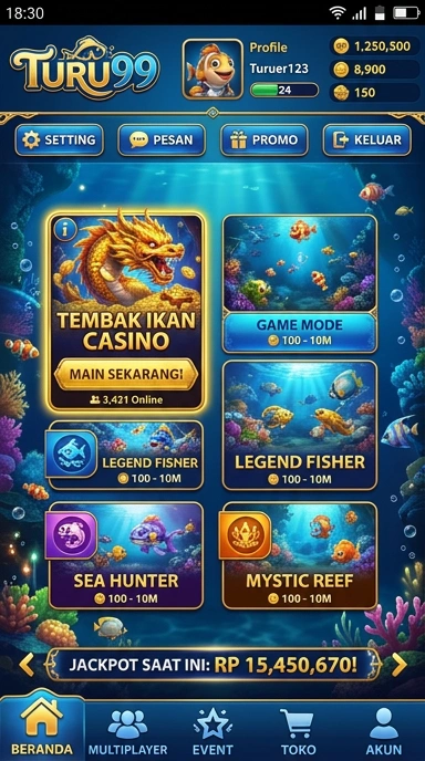 Tampilan aplikasi turu99 yang memudahkan dalam proses unduh APK.